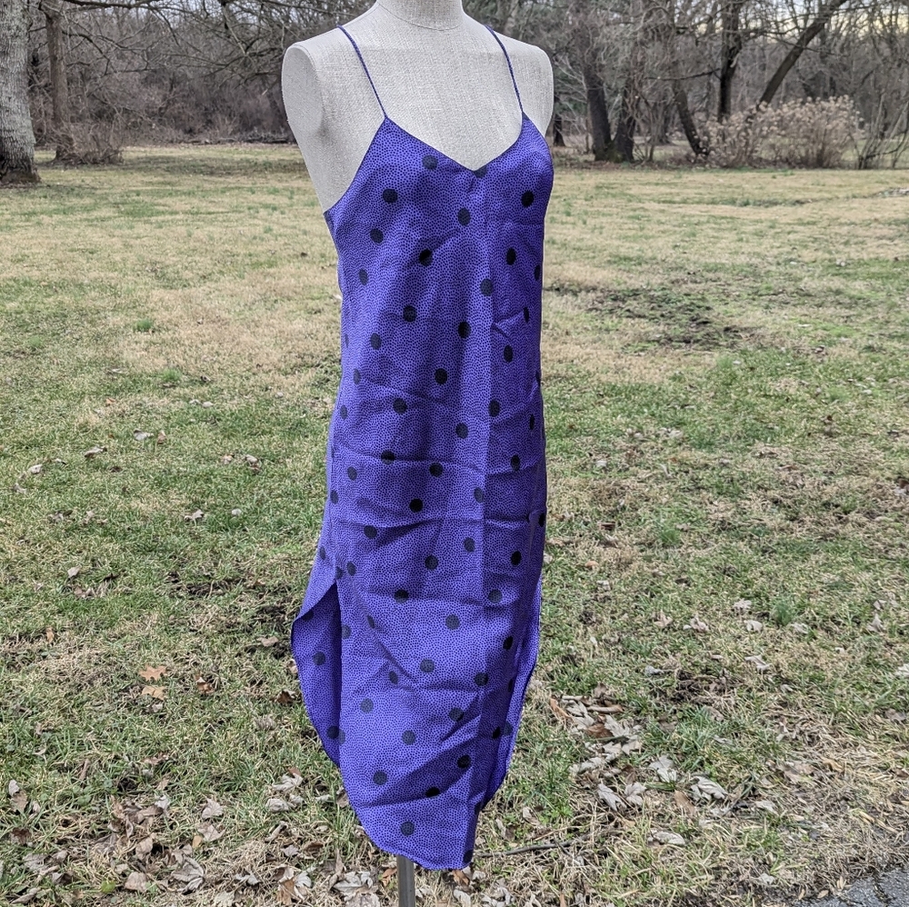 Vintage 90s Body Drama Polkadot Slip Dress - Picture 2 of 8
